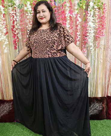 PONCHO SLEEVES CELBRITY STYLE long Gown