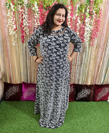 Rose Shimmer CELBRITY STYLE Long Gown