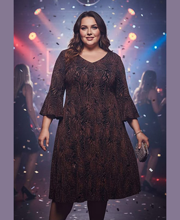 PARTY WEAR CELBRITY STYLE Middi DRESS