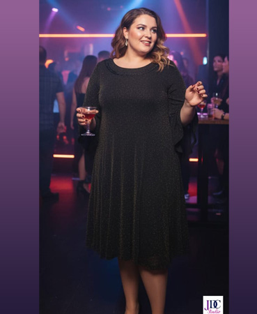 Powernet shimmer Middi DRESS